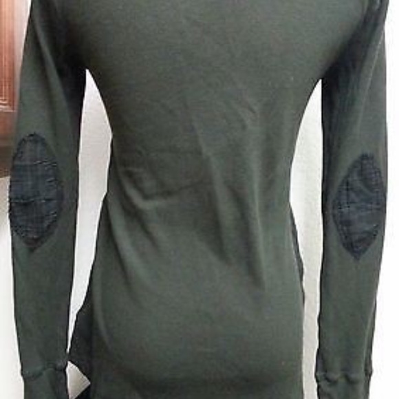aso Elena Gilbert elbow patch Henley - Picture 2 of 4